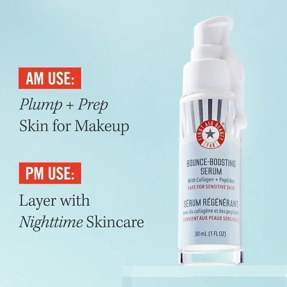 First Aid Beauty Bounce-Boosting Serum with collagen and peptides brand new box